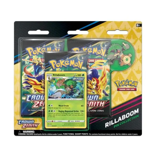 Pokémon Crown Zenith Pin Collection: Rillaboom