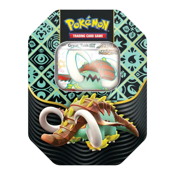 Pokémon TCG: Paldean Fates Tin (Great Tusk ex)
