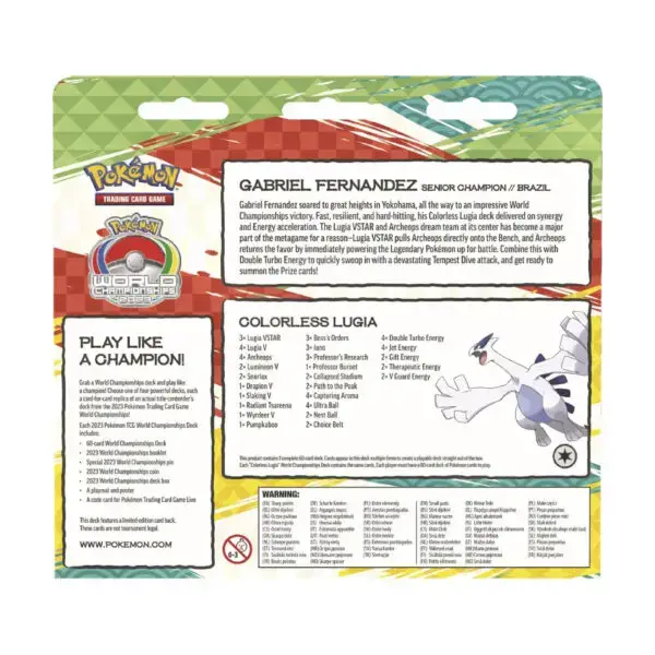 Pokémon TCG: 2023 World Championship Deck (Colorless Lugia) - Image 2
