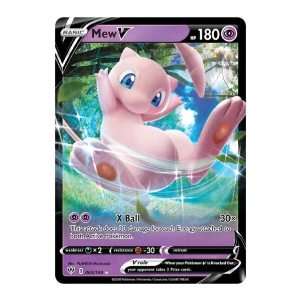 Mew V TCG card