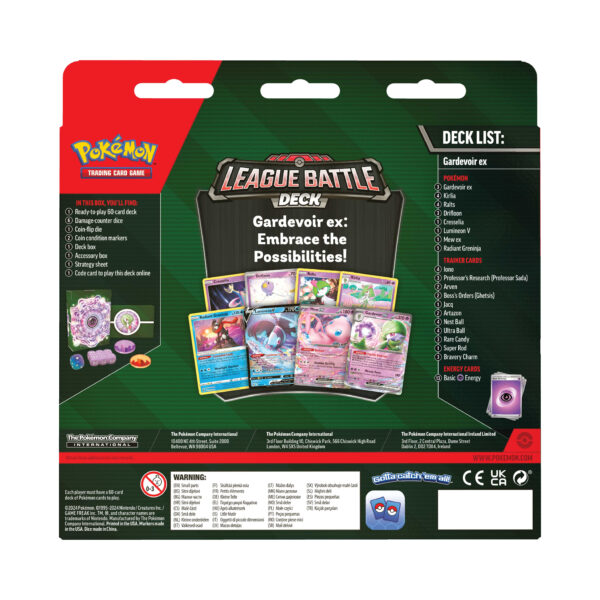 Gardevoir ex league battle deck back