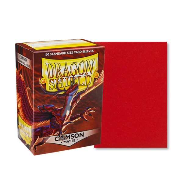 Dragon shield crimson matte sleeves