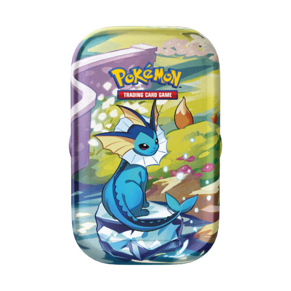 Prismatic evolutions Vaporeon Mini tin