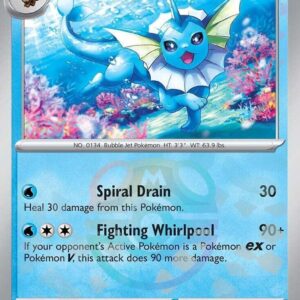 Vaporeon Masterball Holo Prismatic Evolutions #022 (xPRE022)