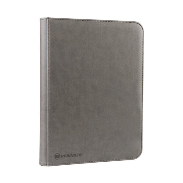 binder rebinder 9-page toploader binder grey