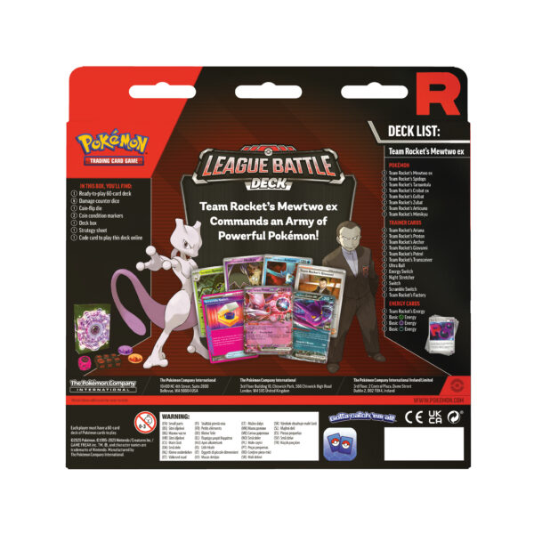 Team Rocket's Mewtwo ex League Battle Deck - Image 2