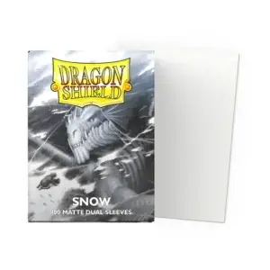 Dragon Shield Dual Matte Sleeves - (Snow)