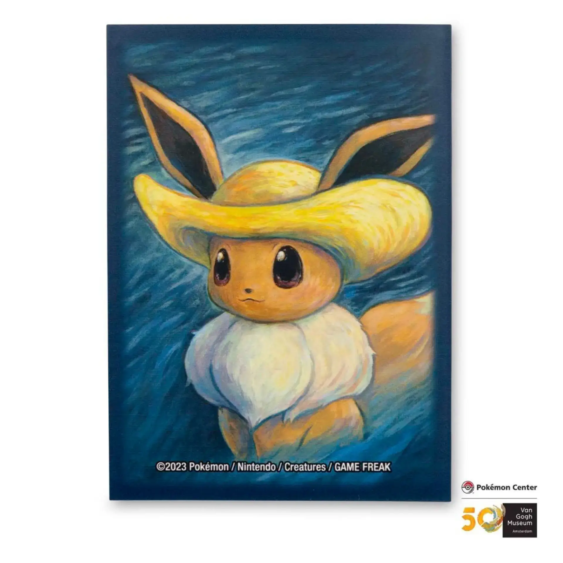 Pokémon Center Sleeves: Eevee Inspired by Self-Portrait with Straw Hat