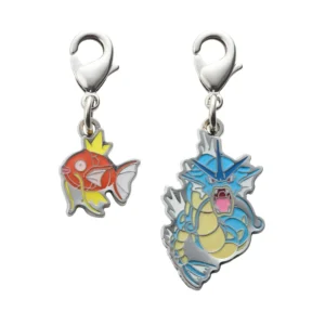 Magikarp and Gyarados Metal Charm