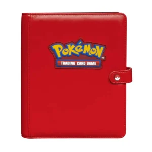 Premium Red 4-Pocket Snap Binder for Pokémon