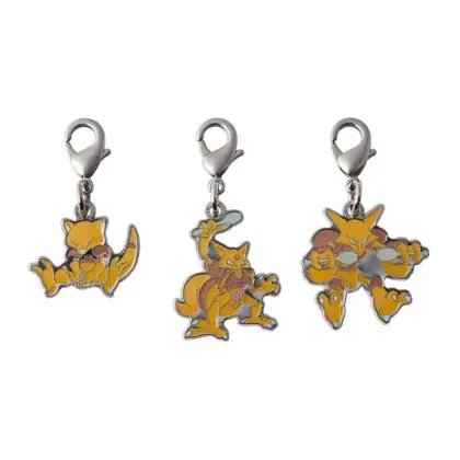Abra, Kadabra, and Alakazam Metal Charm