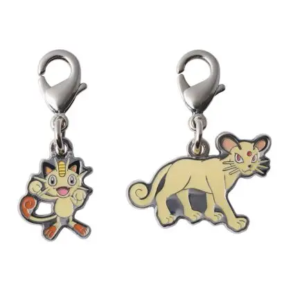 Meowth and Persian Metal Charm