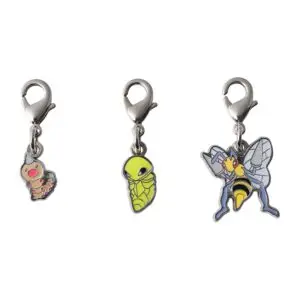 Weedle, Kakuna and Beedrill Metal Charm