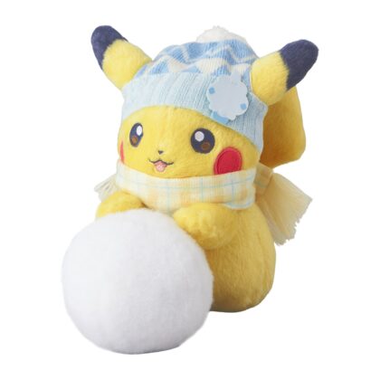 Snowball-Rolling Pikachu Plush 20 cm