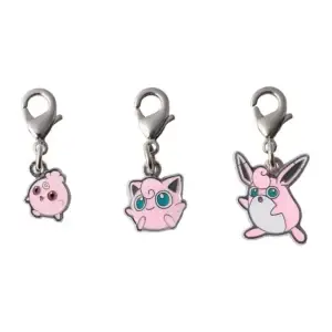 Igglybuff, Jigglypuff and Wigglytuff Metal Charm