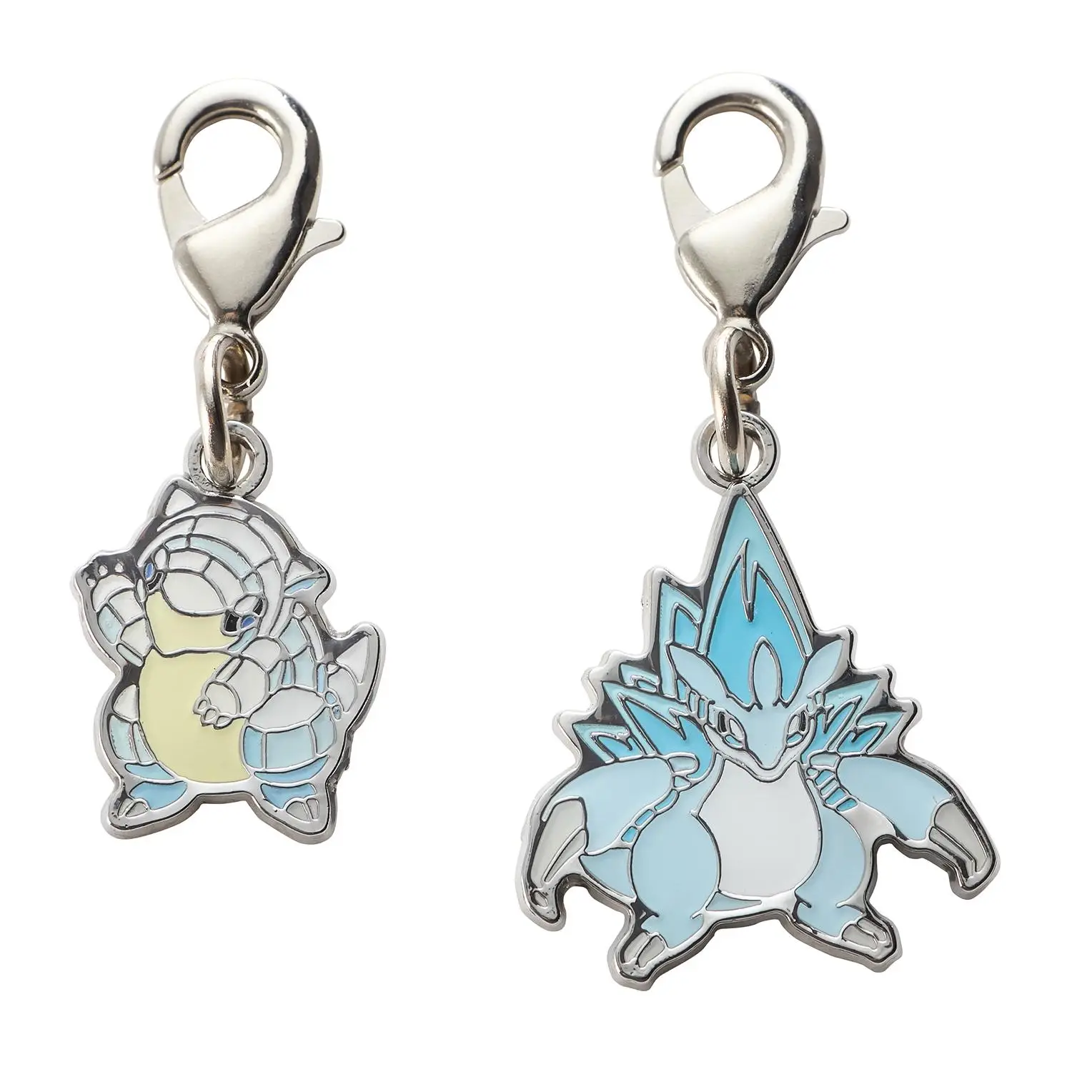 Alolan Sandshrew and Alolan Sandslash Metal Charm
