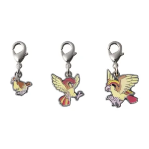 Pidgey, Pidgeotto and Pidgeot Metal Charm
