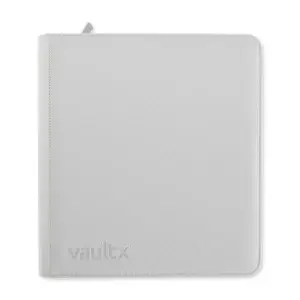 Vault X: EXO-TEC 12-pocket White Zip Binder