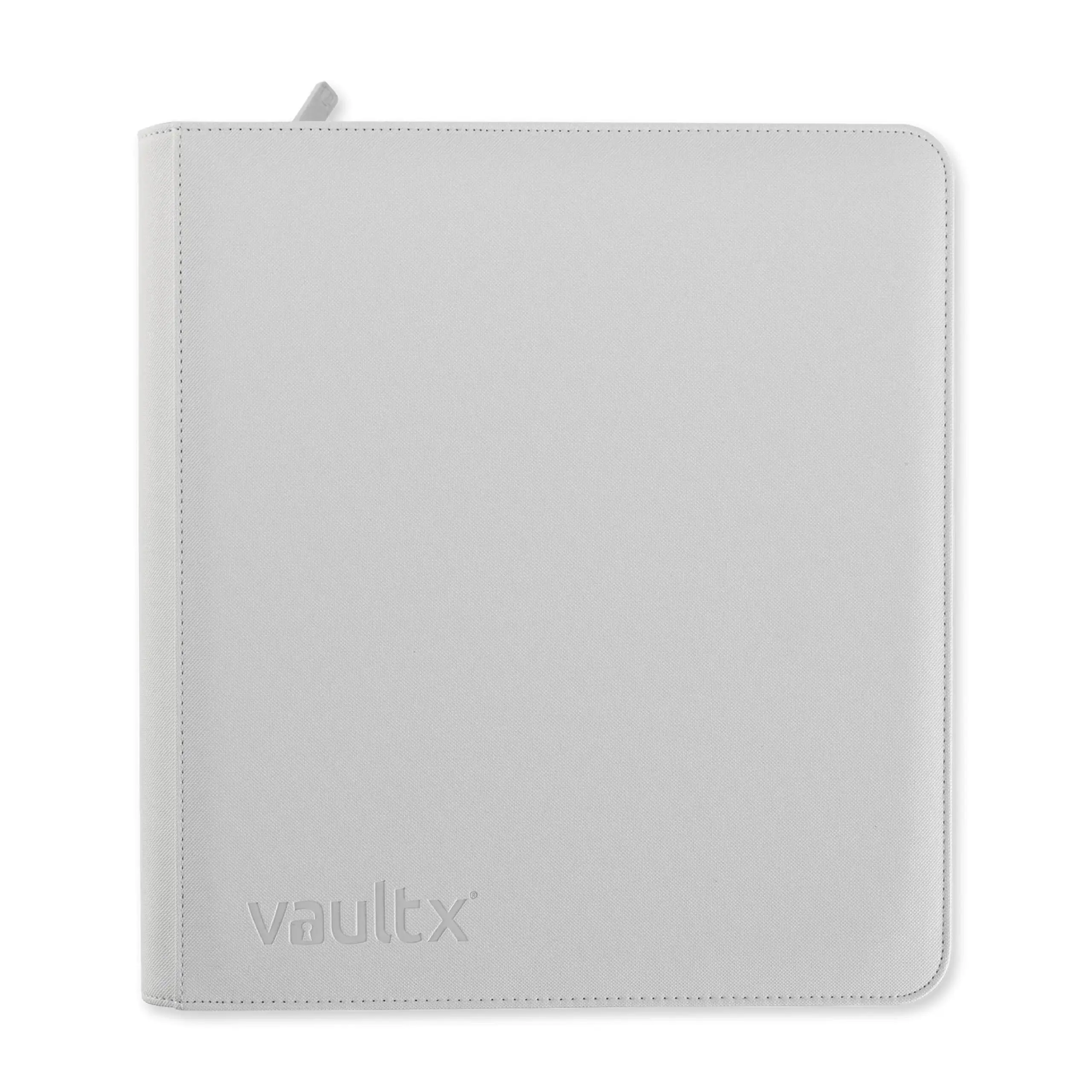 Vault X: EXO-TEC 12-pocket White Zip Binder