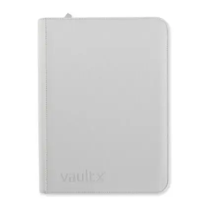 Vault X: EXO-TEC 9-pocket White Zip Binder