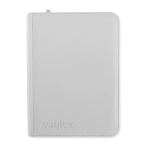 Vault X: EXO-TEC 9-pocket White Zip Binder