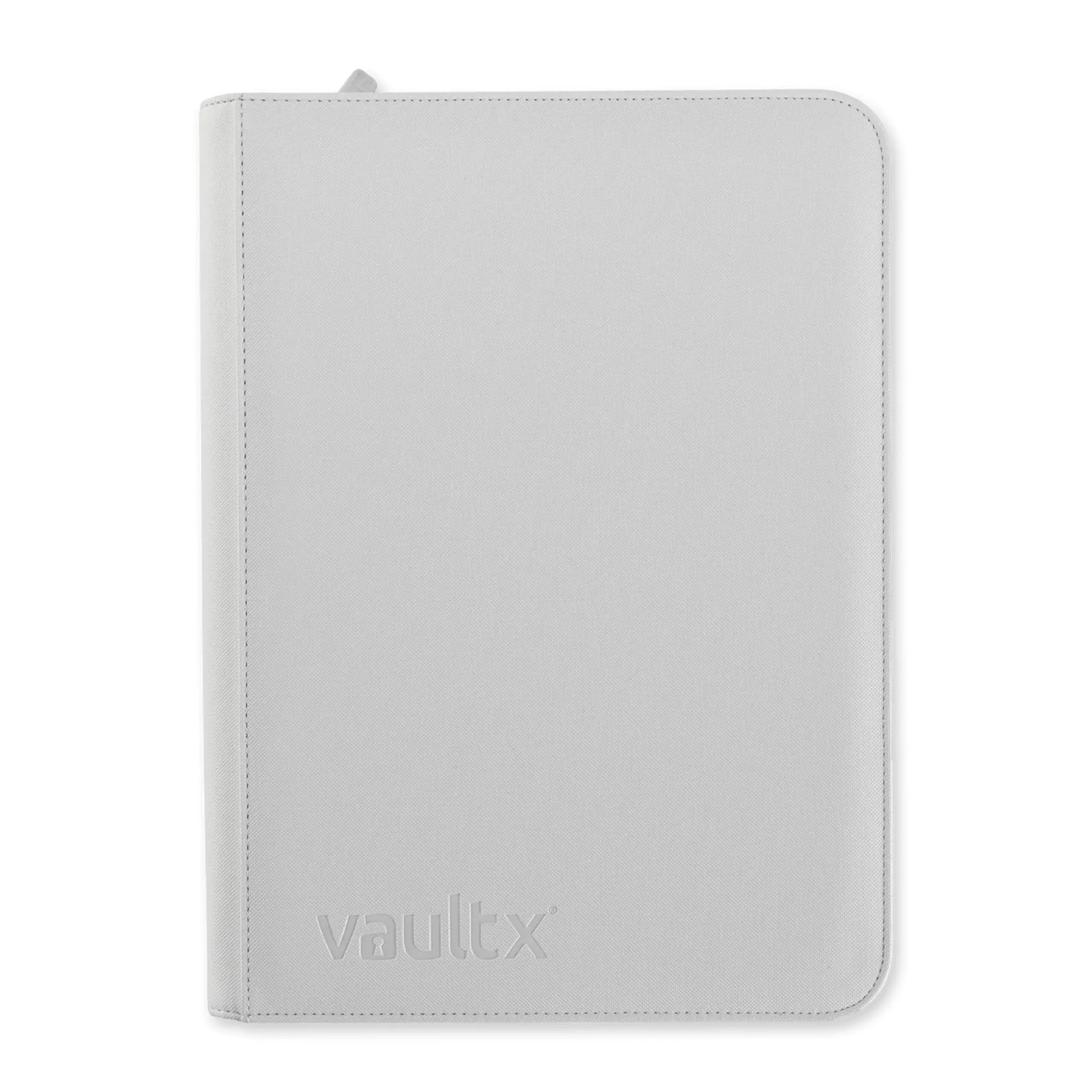 Vault X: EXO-TEC 9-pocket White Zip Binder