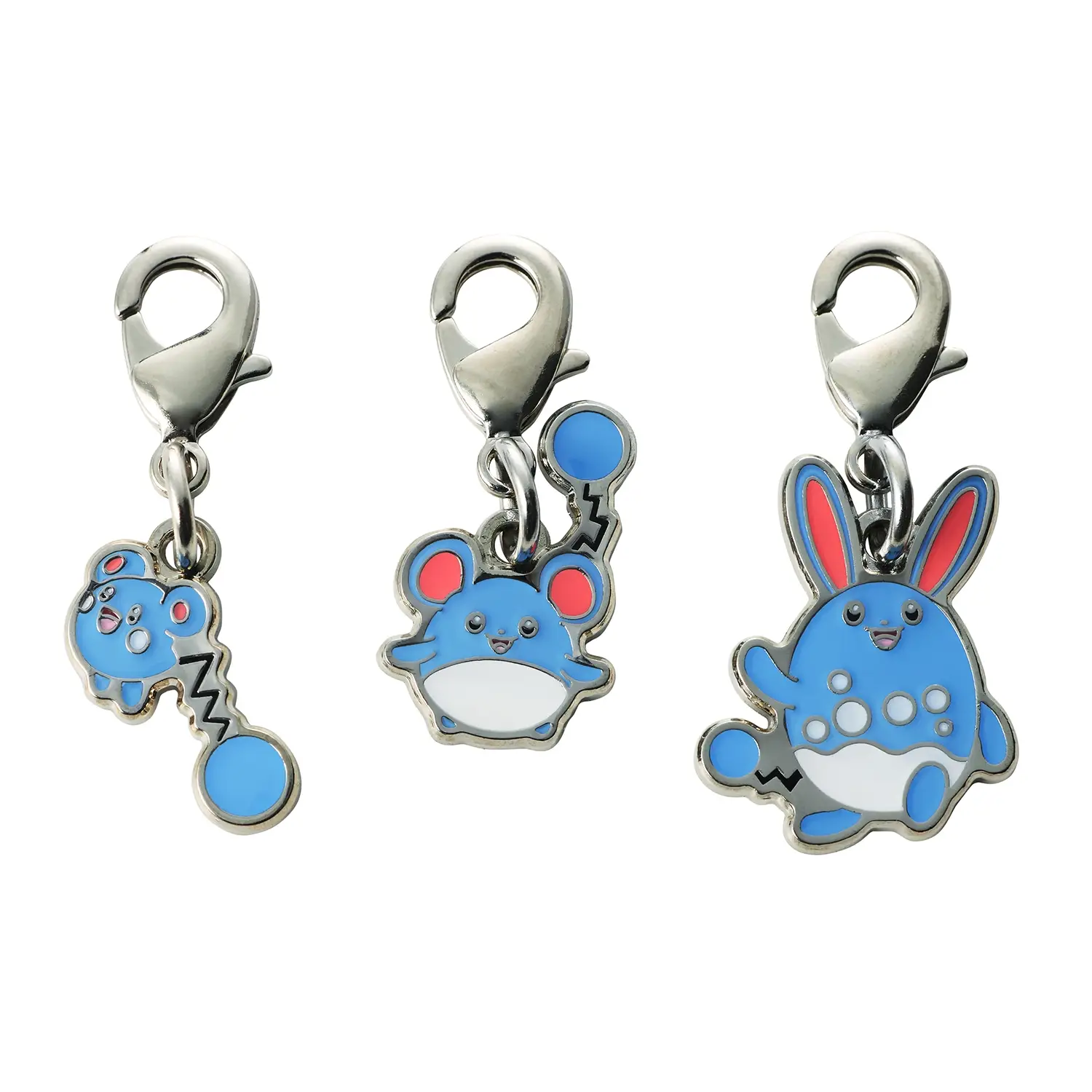 Azurill, Marill, and Azumarill Metal Charm