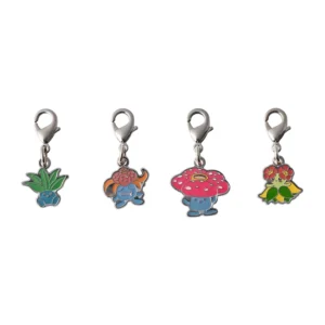 Oddish, Gloom, Vileplume, and Bellossom Metal Charm