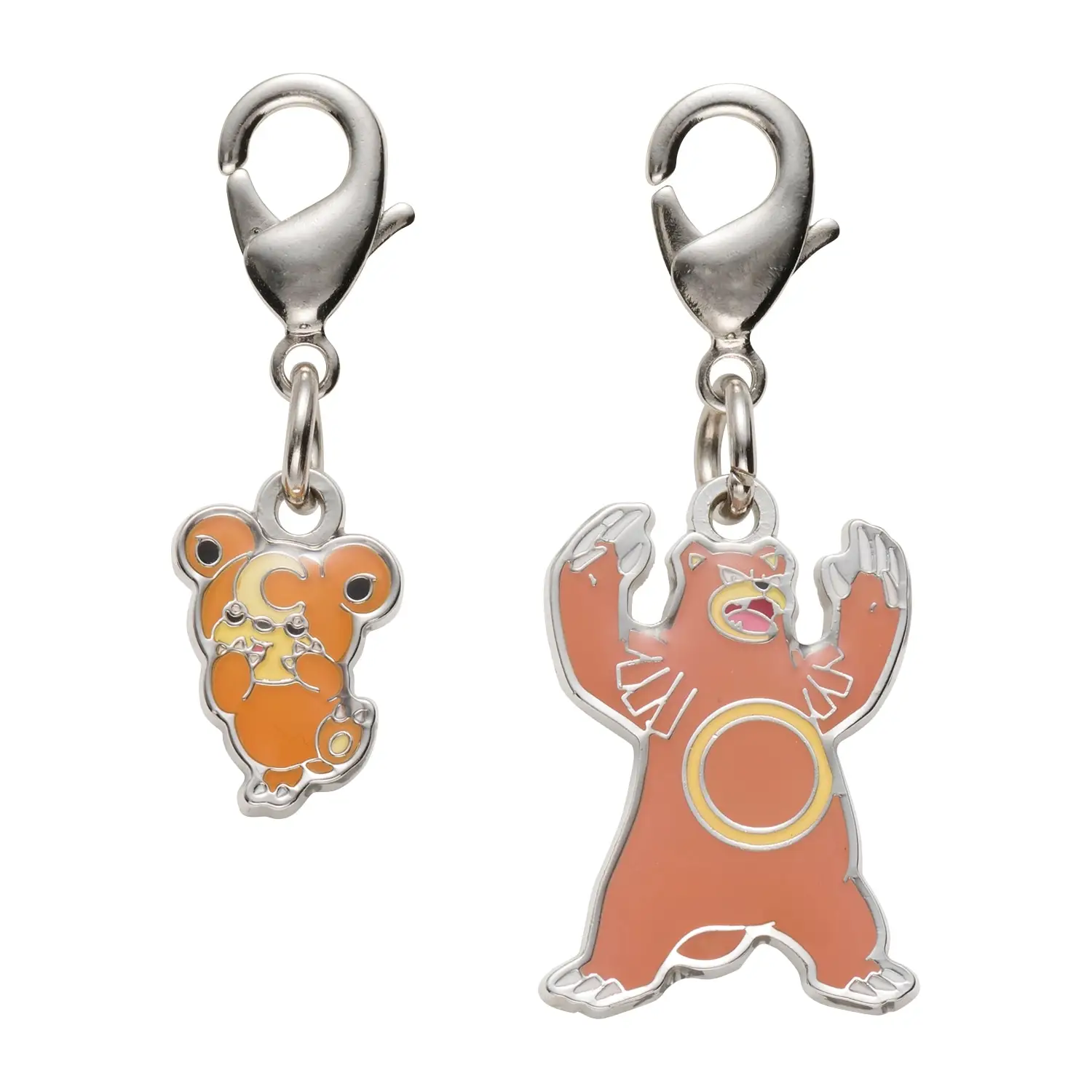 Teddiursa and Ursaring Metal Charm