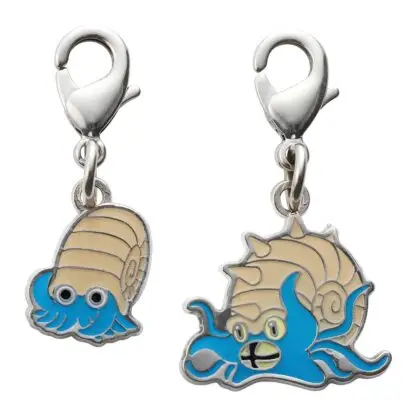Omanyte and Omastar Metal Charm