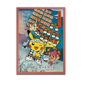 Pokémon Card Sleeves: Kanto Festival Playing Pikachu