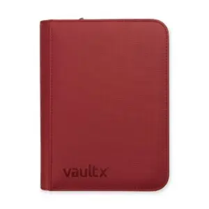 Vault X: EXO-TEC 4-pocket Metallic Red Zip-Binder