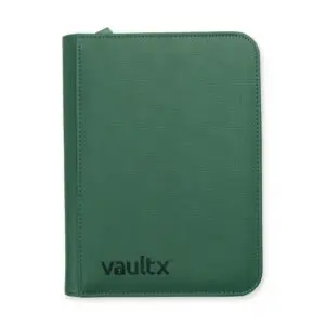 Vault X: EXO-TEC 4-pocket Metallic Green Zip-Binder