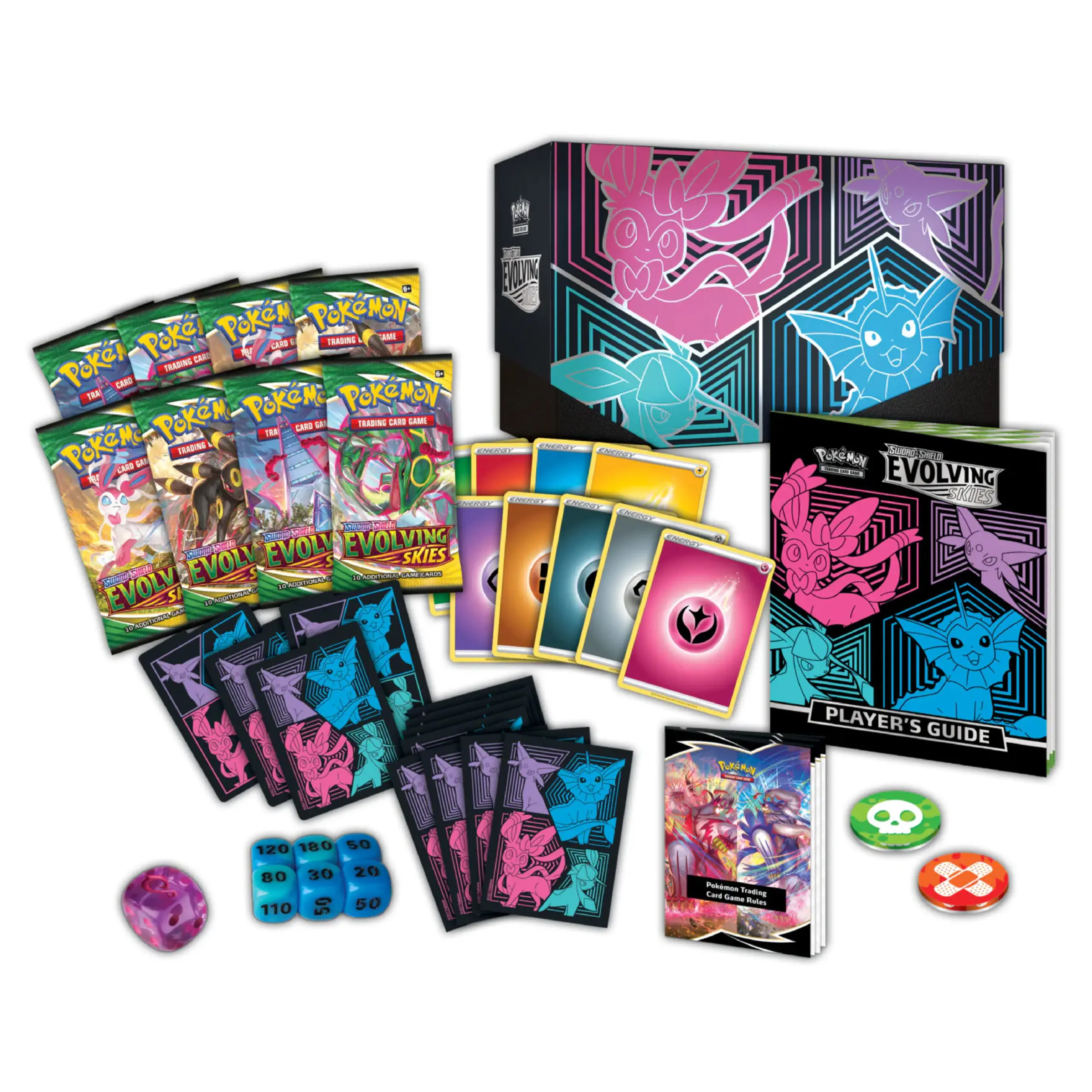 Evolving Skies Elite Trainer Box (Vaporeon, Espeon, Glaceon & Sylveon) - Image 2