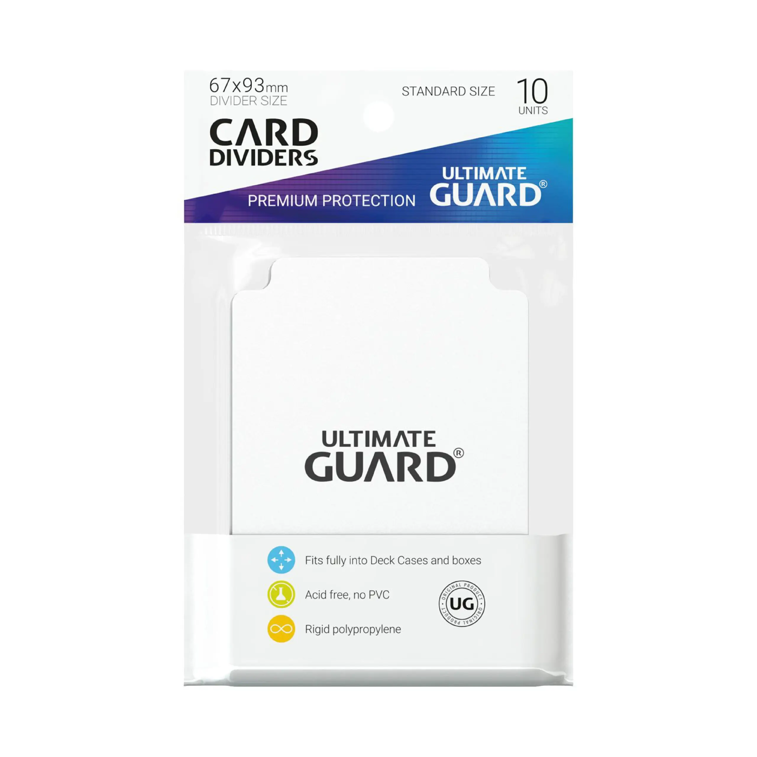 Ultimate Guard Card Dividers Standard Size (10) - White - Image 2