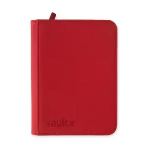 Vault X: EXO-TEC 4-pocket Red Zip-Binder