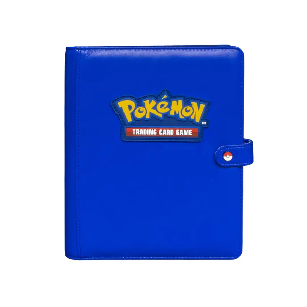 Premium Blue 4-Pocket Snap Binder for Pokémon