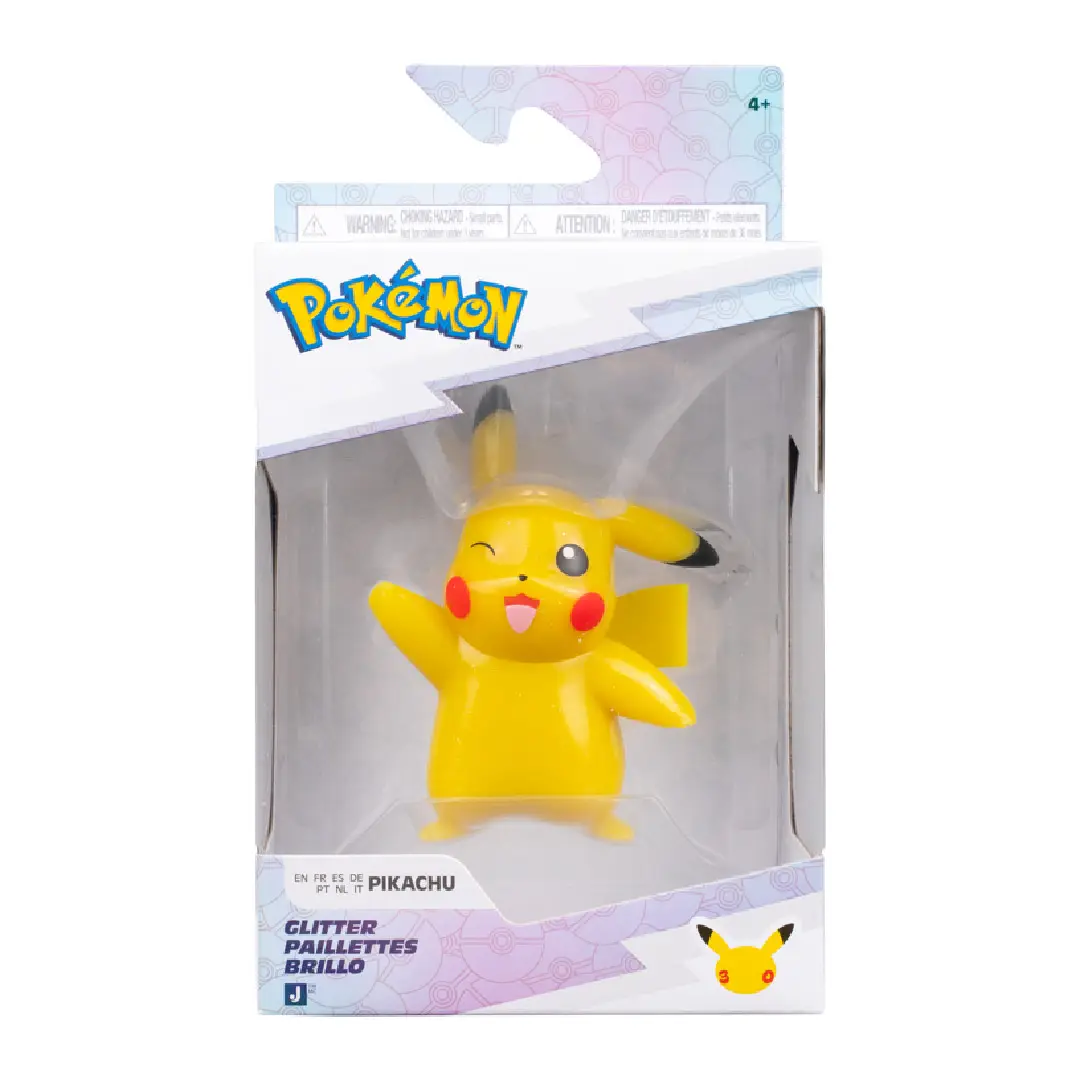 Pikachu Figure (30th Anniversary Glitter) 8 cm - Image 4