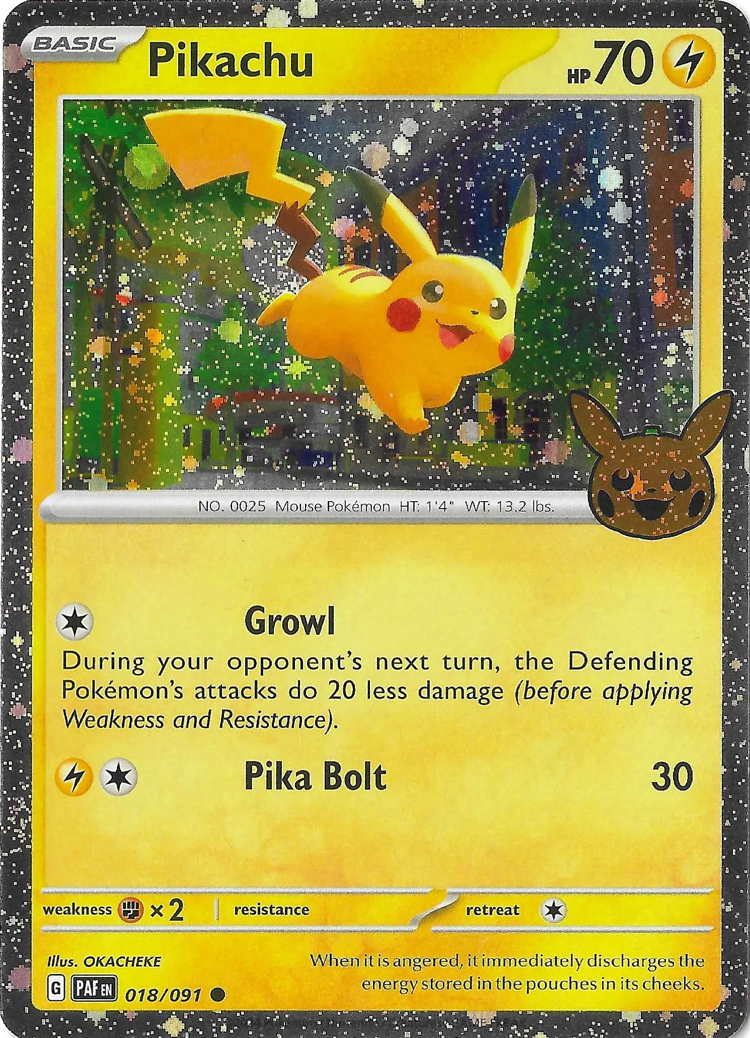 Pikachu (BOO24 PAF 018)