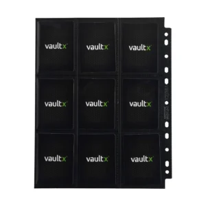 Vault X: 9-Pocket Black Sideloading Binder Pages