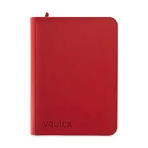 Vault X: EXO-TEC 9-pocket Red Zip-Binder