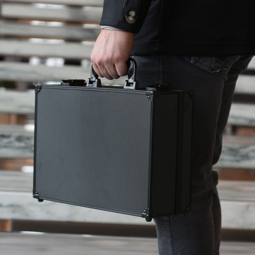 Evoretro Trading Card Toploader Suitcase Black - Image 4